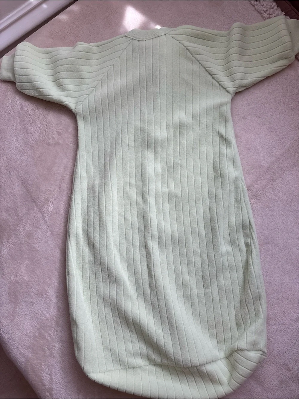 Vtg Carter's Just One Year Teddy Bear Sleep Sack Fleece Green NWOT vintage